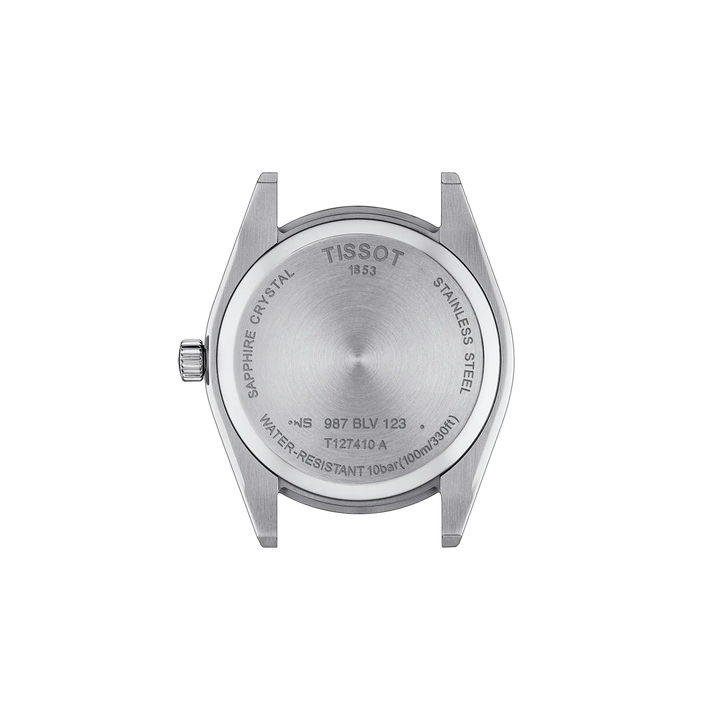 Back view of the watch case Tissot Gentleman 40mm, reference T127.410.11.051.00