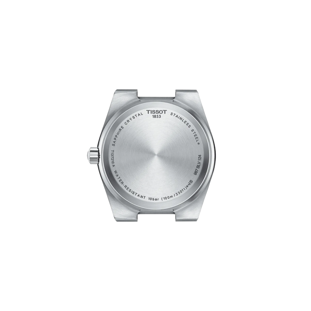 Back view of the watch case Tissot PRX 35mm, reference T137.210.11.421.00