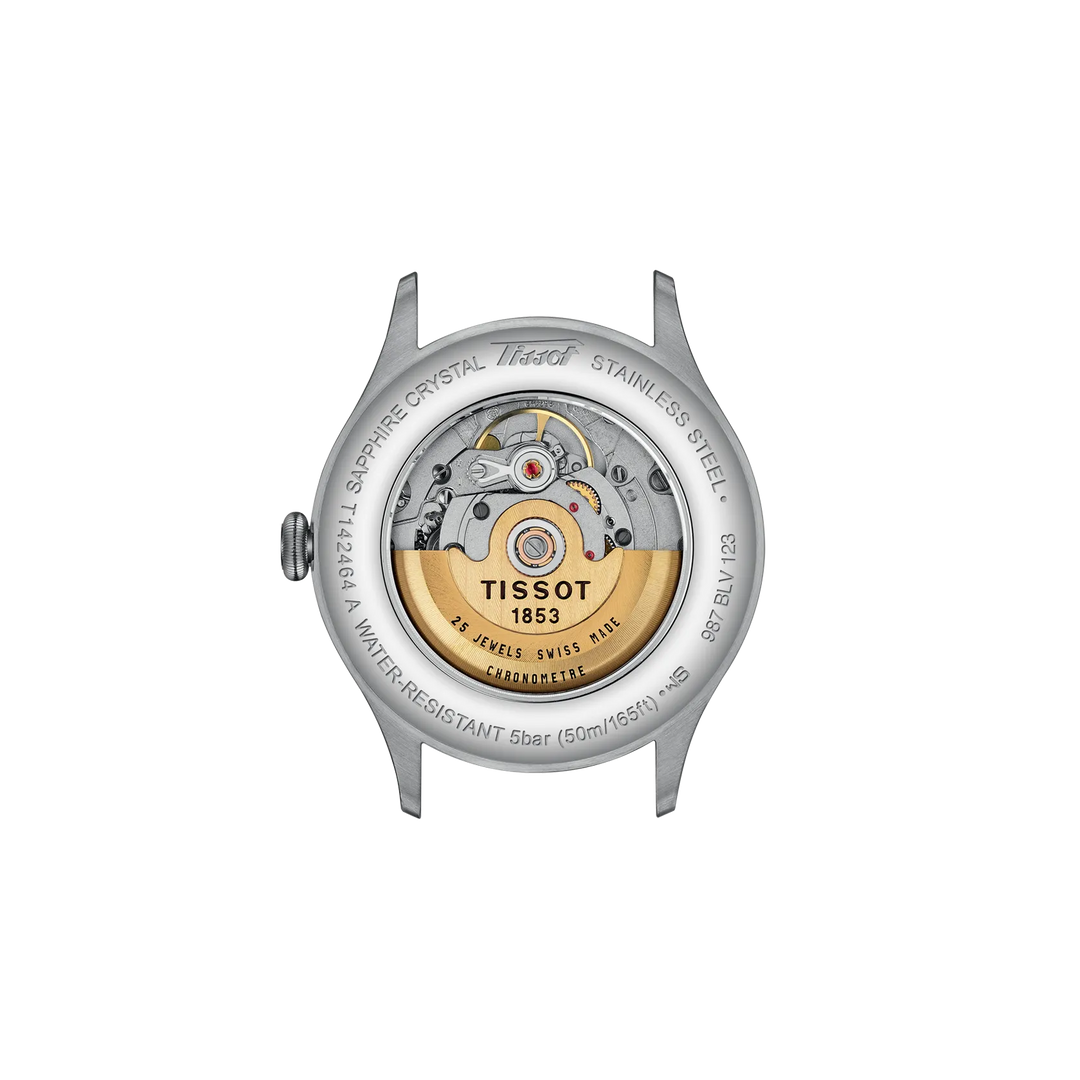 Back view of the watch case Tissot Heritage 1938 39mm, reference T142.464.16.062.00