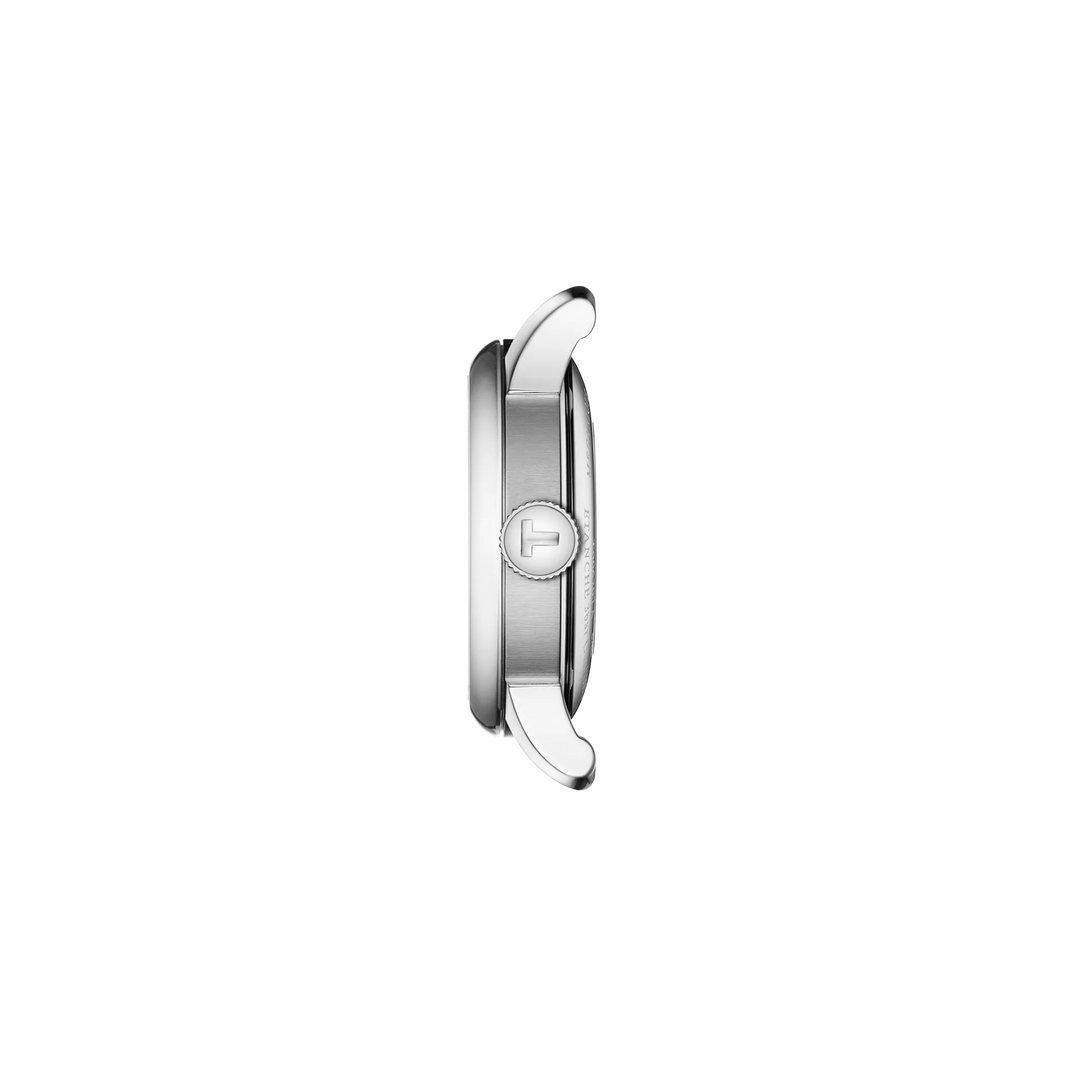 Profile view of the watch case Tissot Le Locle 20th Anniversary 29mm, reference T006.207.11.036.01