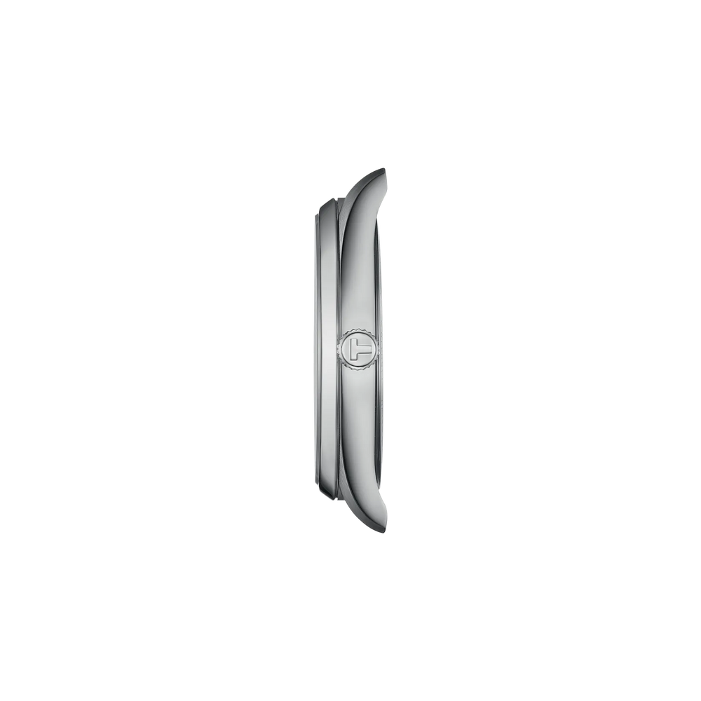 Profile view of the watch case Tissot PR 100 40mm, reference T150.410.11.091.00
