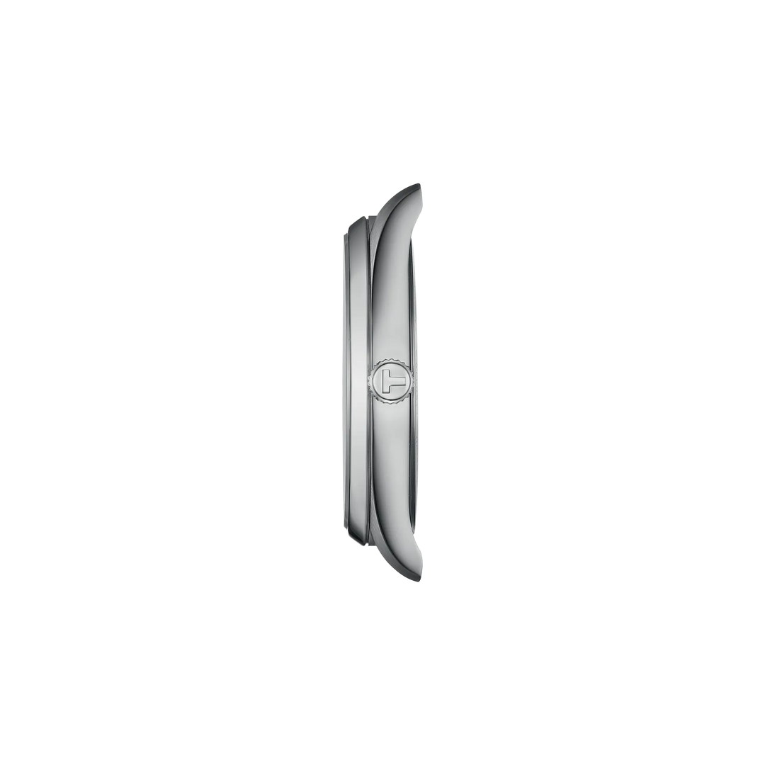 Profile view of the watch case Tissot PR 100 40mm, reference T150.410.11.091.00