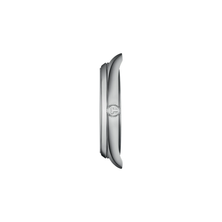 Profile view of the watch case Tissot PR 100 40mm, reference T150.410.11.091.00
