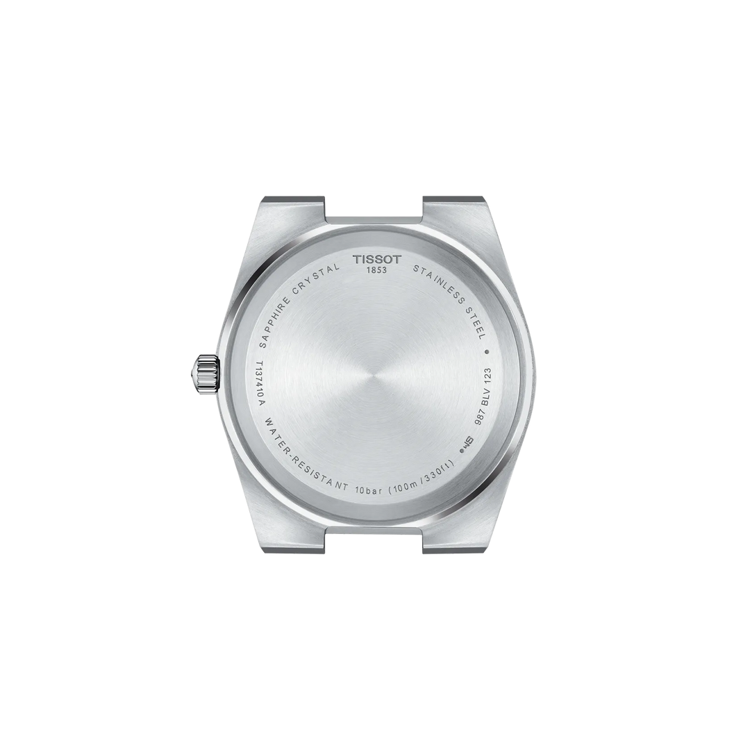 Back view of the watch case Tissot PRX 40mm, reference T137.410.11.091.01