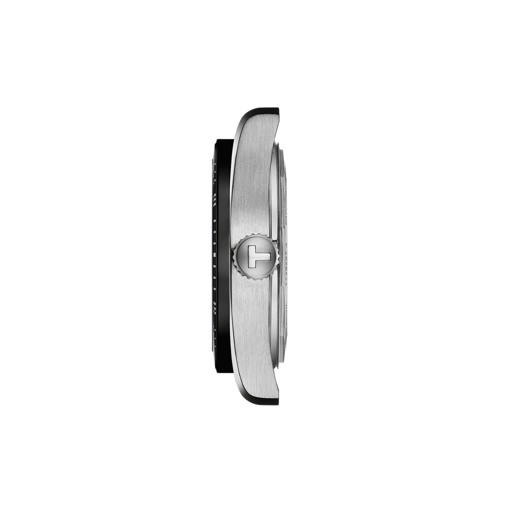 Profile view of the watch case Tissot PR516 38mm, reference T149.407.11.031.00