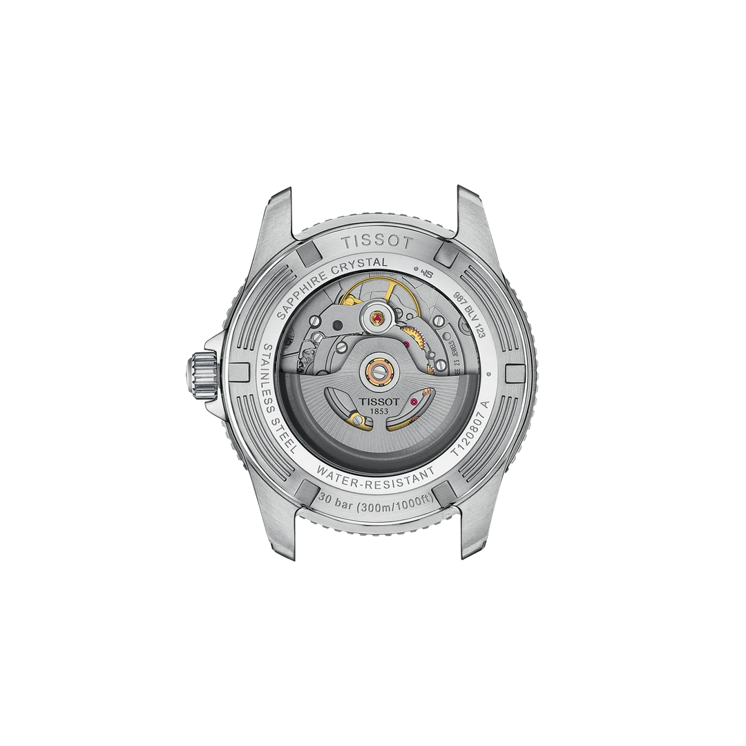 Back view of the watch case Tissot Seastar 1000 40mm, reference T120.807.11.051.00