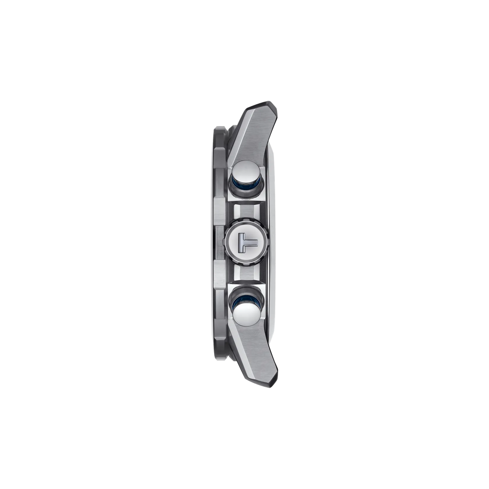 Profile view of the watch case Tissot Supersport Chrono 45.5mm, reference T125.617.11.041.00