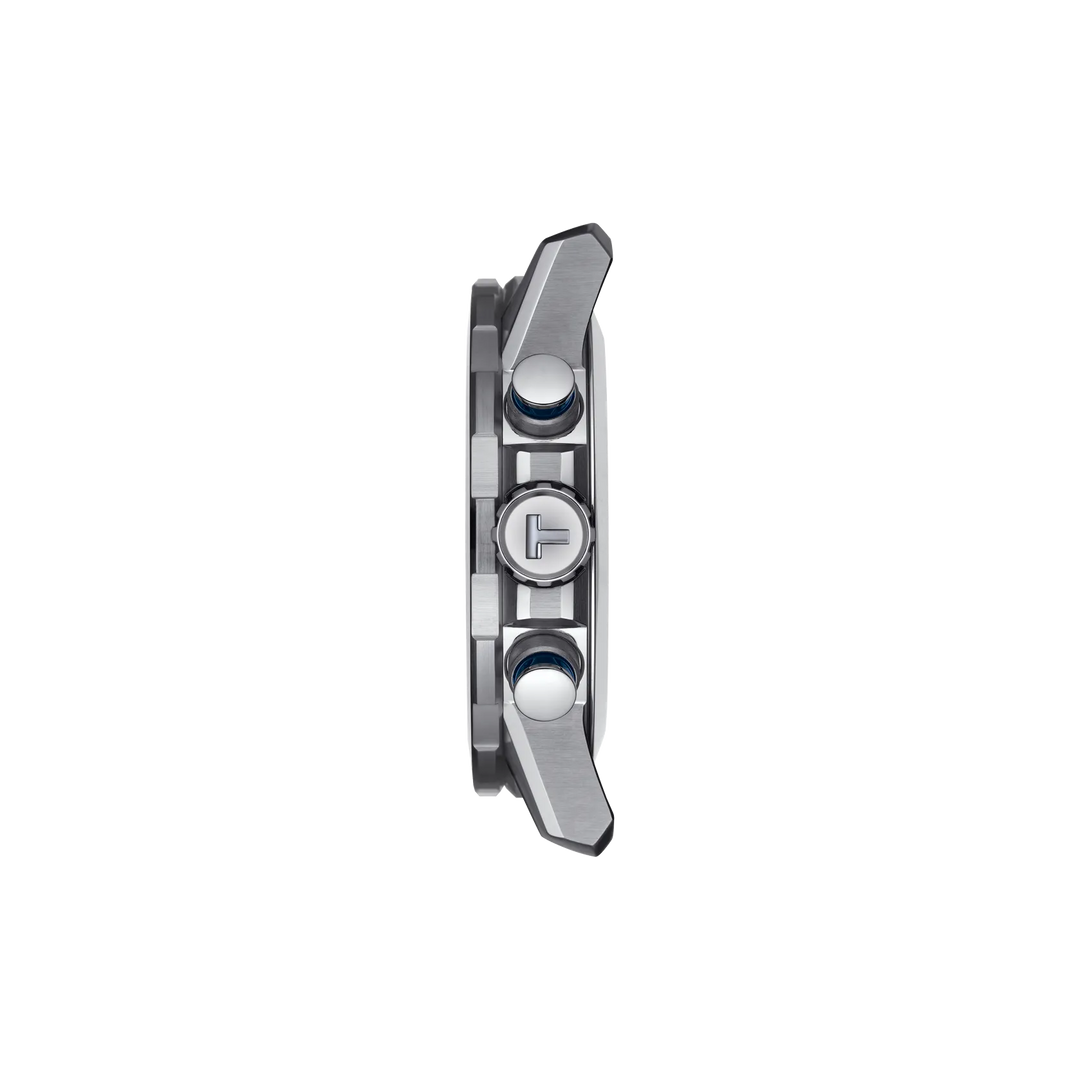Profile view of the watch case Tissot Supersport Chrono 45.5mm, reference T125.617.11.041.00