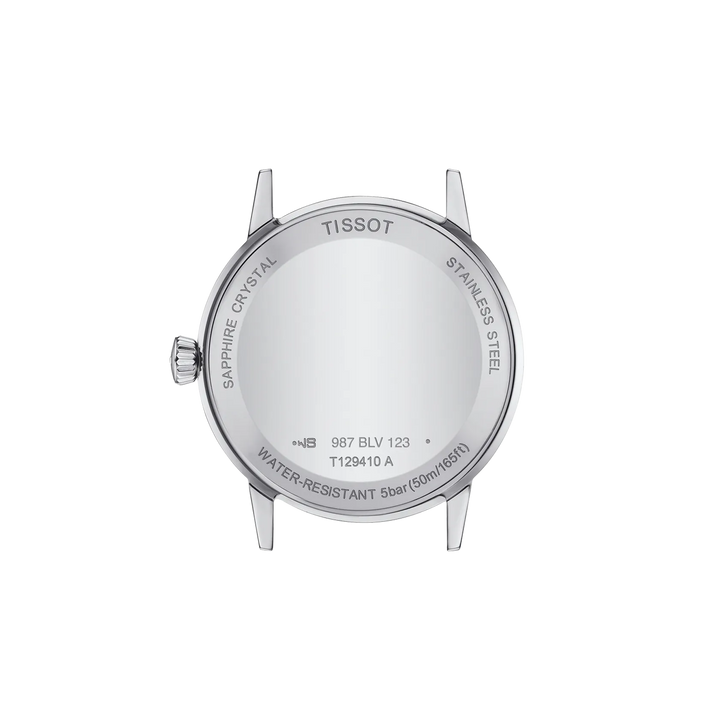 Back view of the watch case Tissot Classic Dream 42mm, reference T129.410.11.013.00