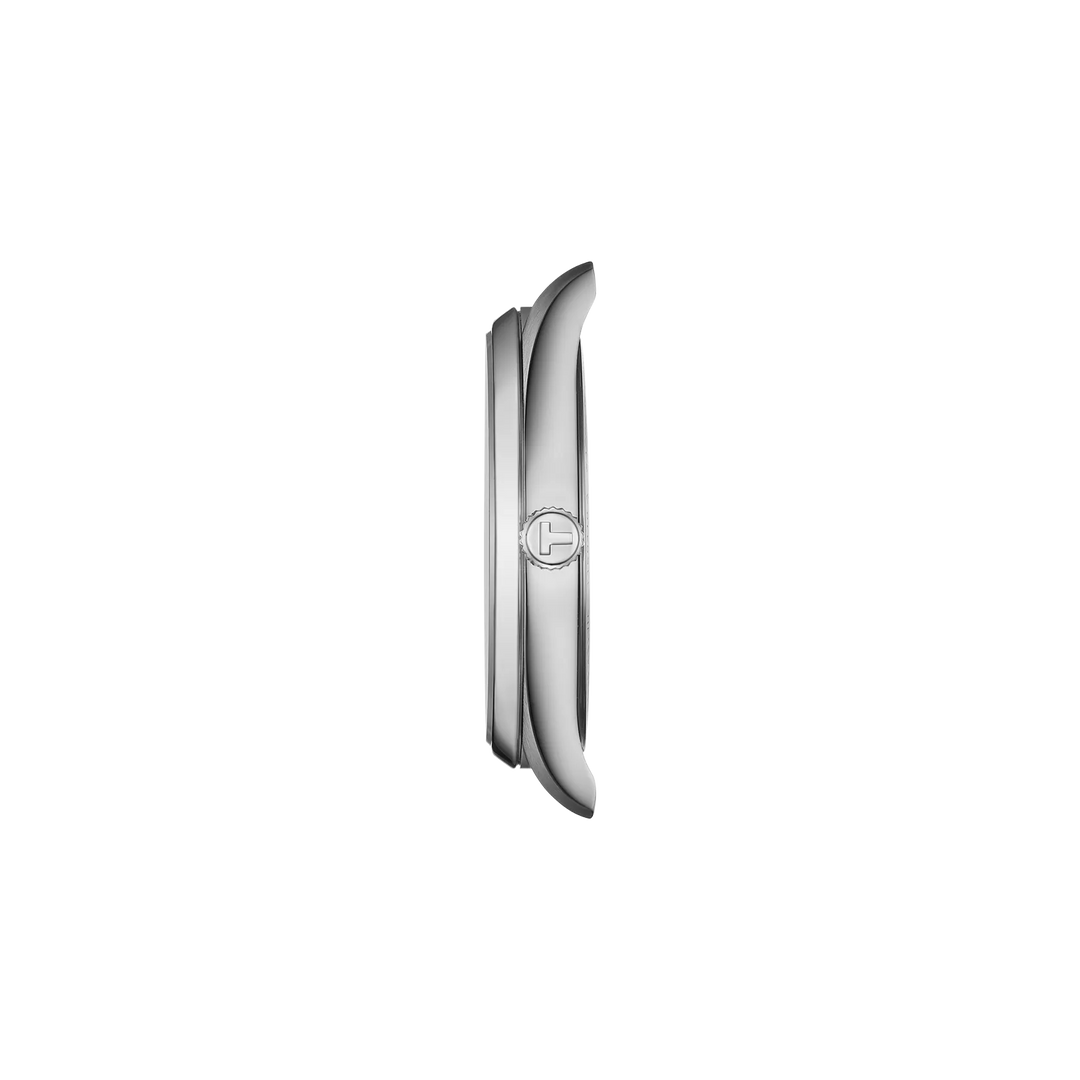 Profile view of the watch case Tissot PR 100 40mm, reference T150.410.16.051.00