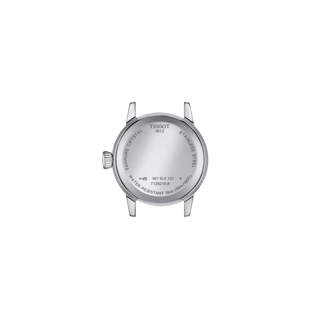 Back view of the watch case Tissot Classic Dream 28mm, reference T129.210.11.013.00