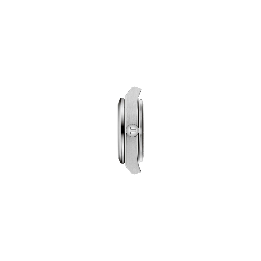 Profile view of the watch case Tissot PRX 25mm, reference T137.010.11.111.00