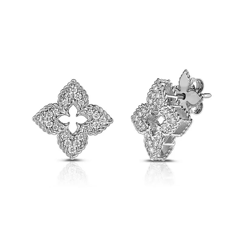 18K White Gold Diamond Venetian Princess Earrings 8883383AWERX