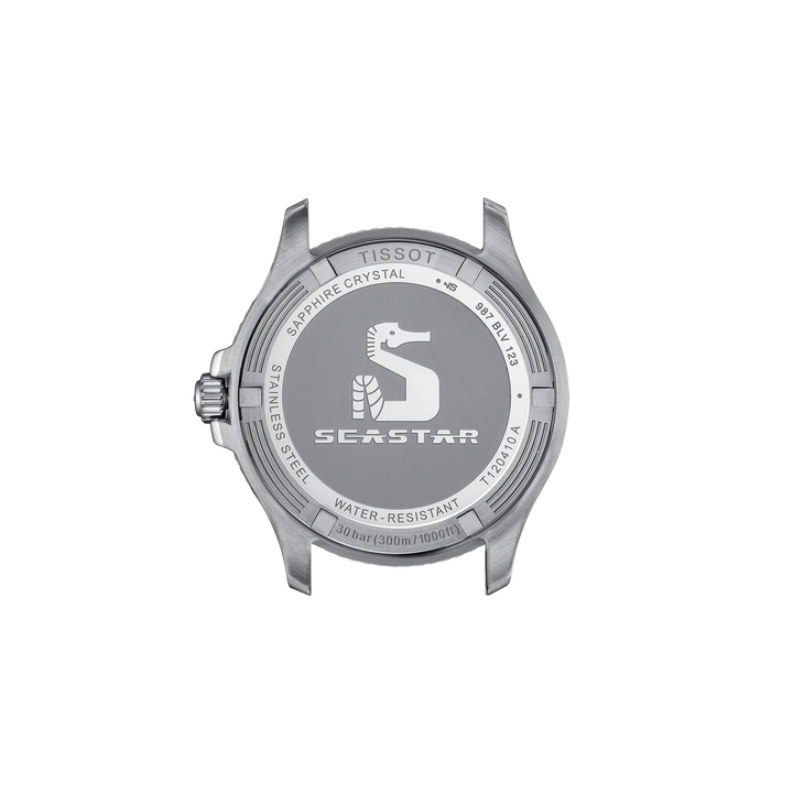 Back view of the watch case Tissot Seastar 1000 40mm, reference T120.410.11.051.00