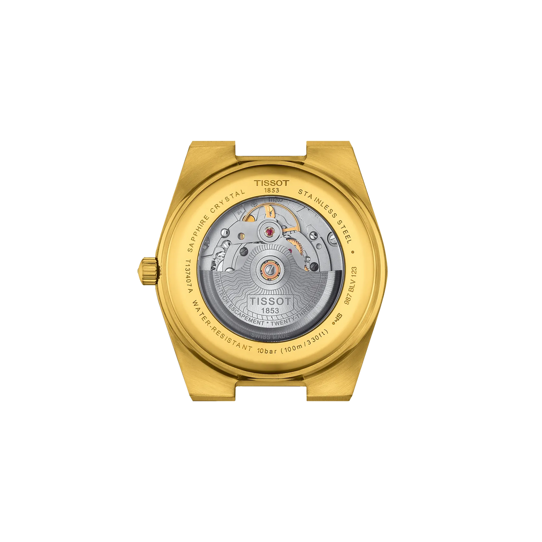 Back view of the watch case Tissot PRX 40mm, reference T137.407.33.021.00