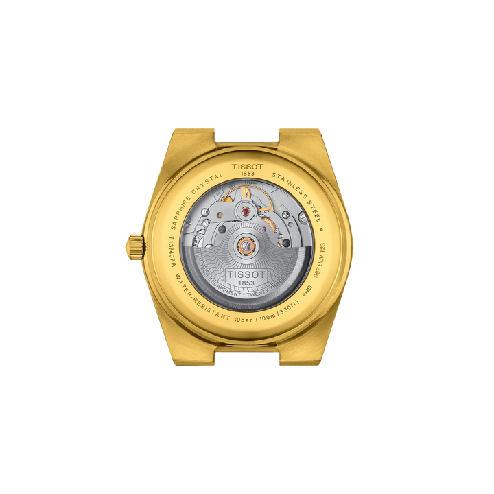 Back view of the watch case Tissot PRX 40mm, reference T137.407.33.021.00