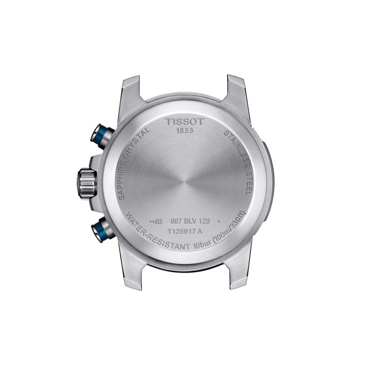 Back view of the watch case Tissot Supersport Chrono 45.5mm, reference T125.617.11.041.00