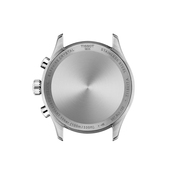 Back view of the watch case Tissot Chrono L 42mm, reference T116.417.16.052.00