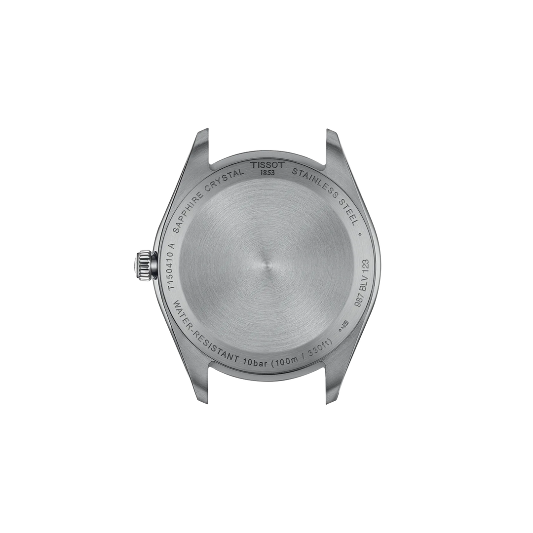 Back view of the watch case Tissot PR 100 40mm, reference T150.410.11.051.00