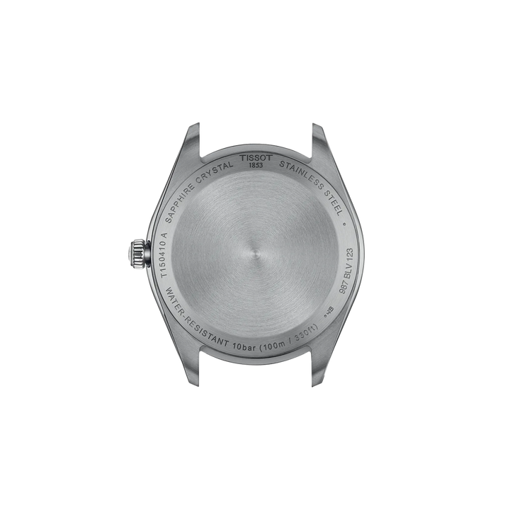 Back view of the watch case Tissot PR 100 40mm, reference T150.410.11.051.00