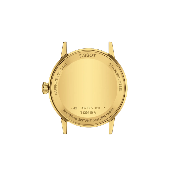 Back view of the watch case Tissot Classic Dream 42mm, reference T129.410.36.261.00