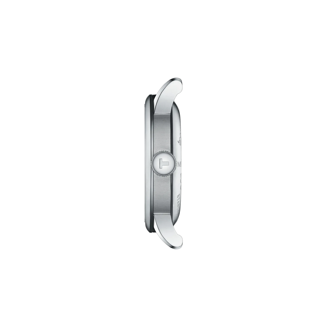 Profile view of the watch case Tissot Le Locle 20th Anniversary 39.3mm, reference T006.407.11.033.03