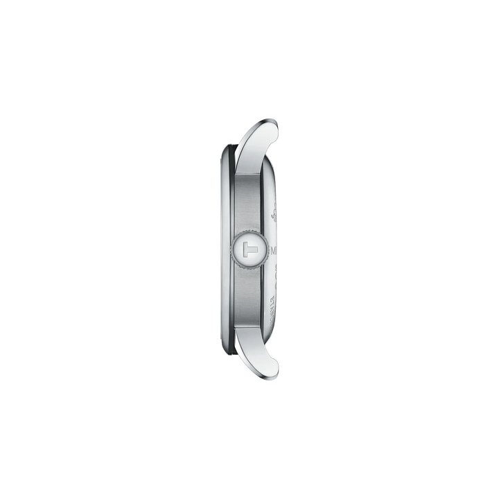 Profile view of the watch case Tissot Le Locle 20th Anniversary 39.3mm, reference T006.407.11.033.03