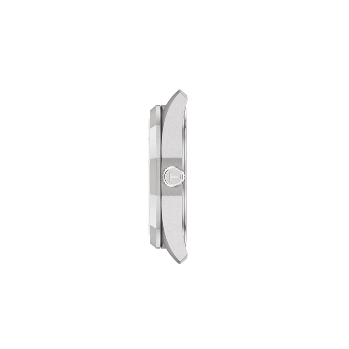Profile view of the watch case Tissot PRC 100 Solar 34mm, reference T151.822.11.041.00