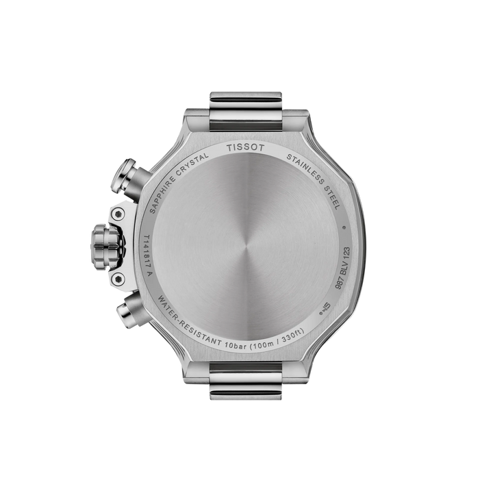 Back view of the watch case Tissot T-Race 38mm, reference T141.817.17.041.00