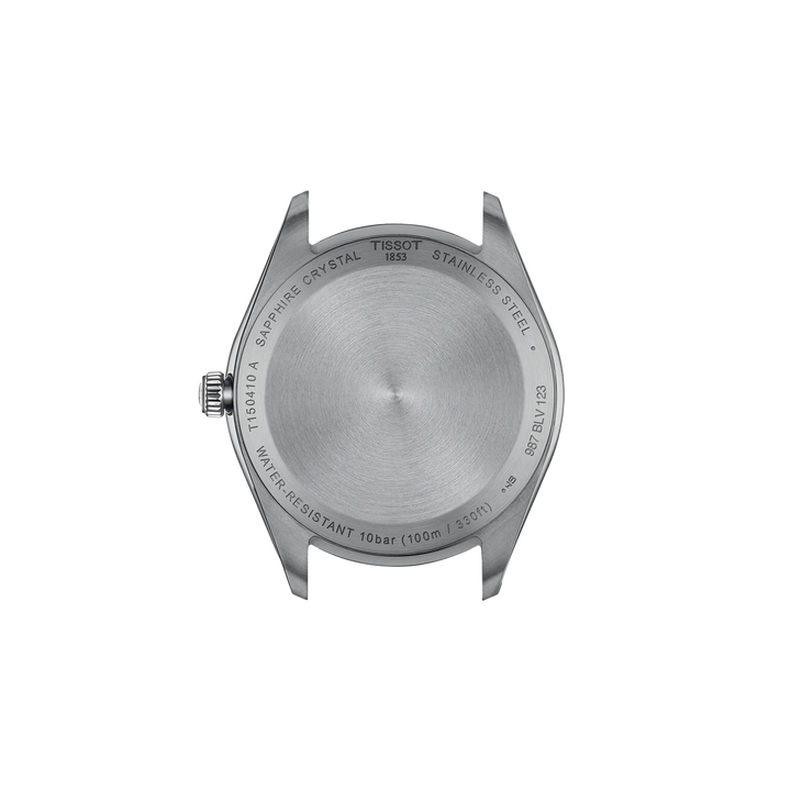 Back view of the watch case Tissot PR 100 40mm, reference T150.410.11.091.00