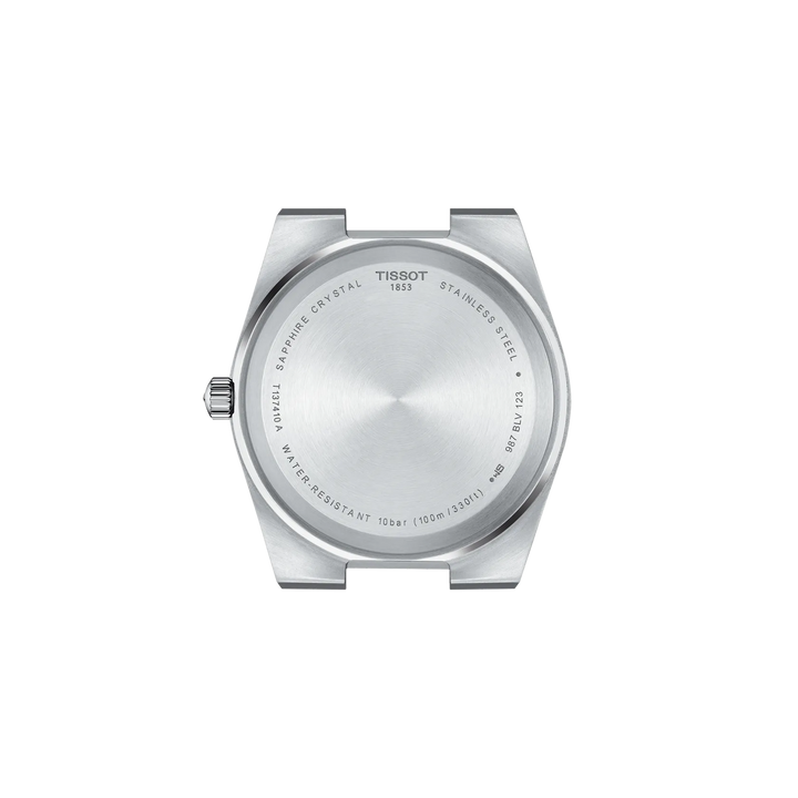 Back view of the watch case Tissot PRX 40mm, reference T137.410.11.031.00