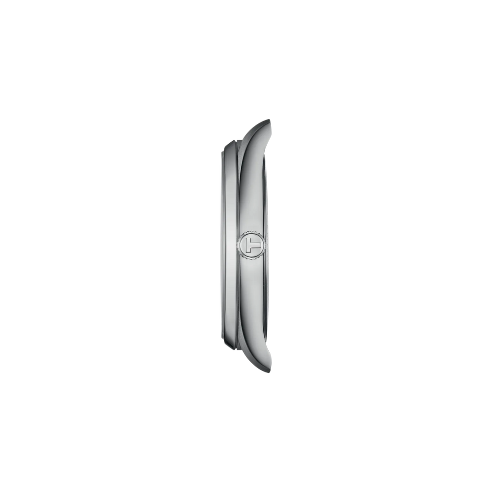 Profile view of the watch case Tissot PR 100 40mm, reference T150.410.16.031.00