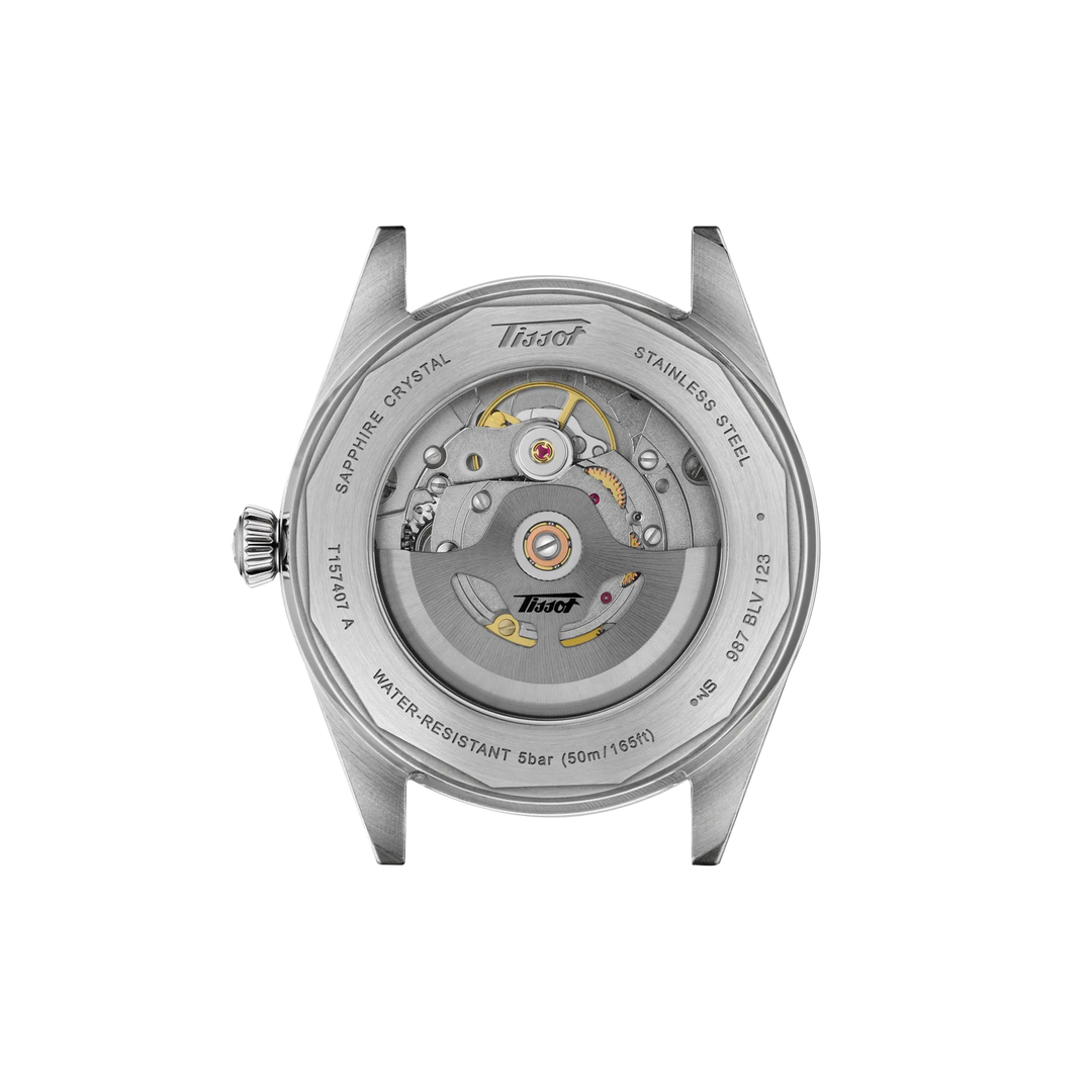 Back view of the watch case Tissot Visodate 39mm, reference T157.407.11.051.00