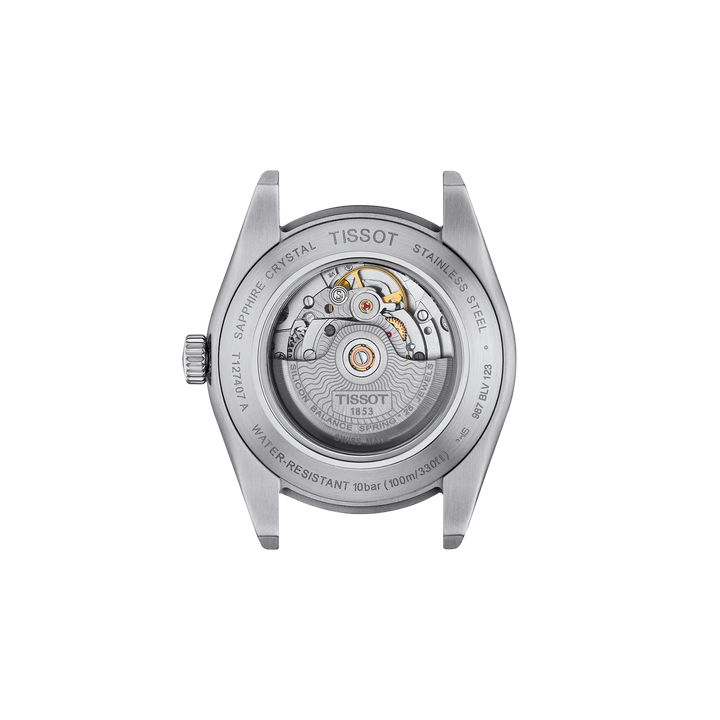 Back view of the watch case Tissot Gentleman 40mm, reference T127.407.11.351.00