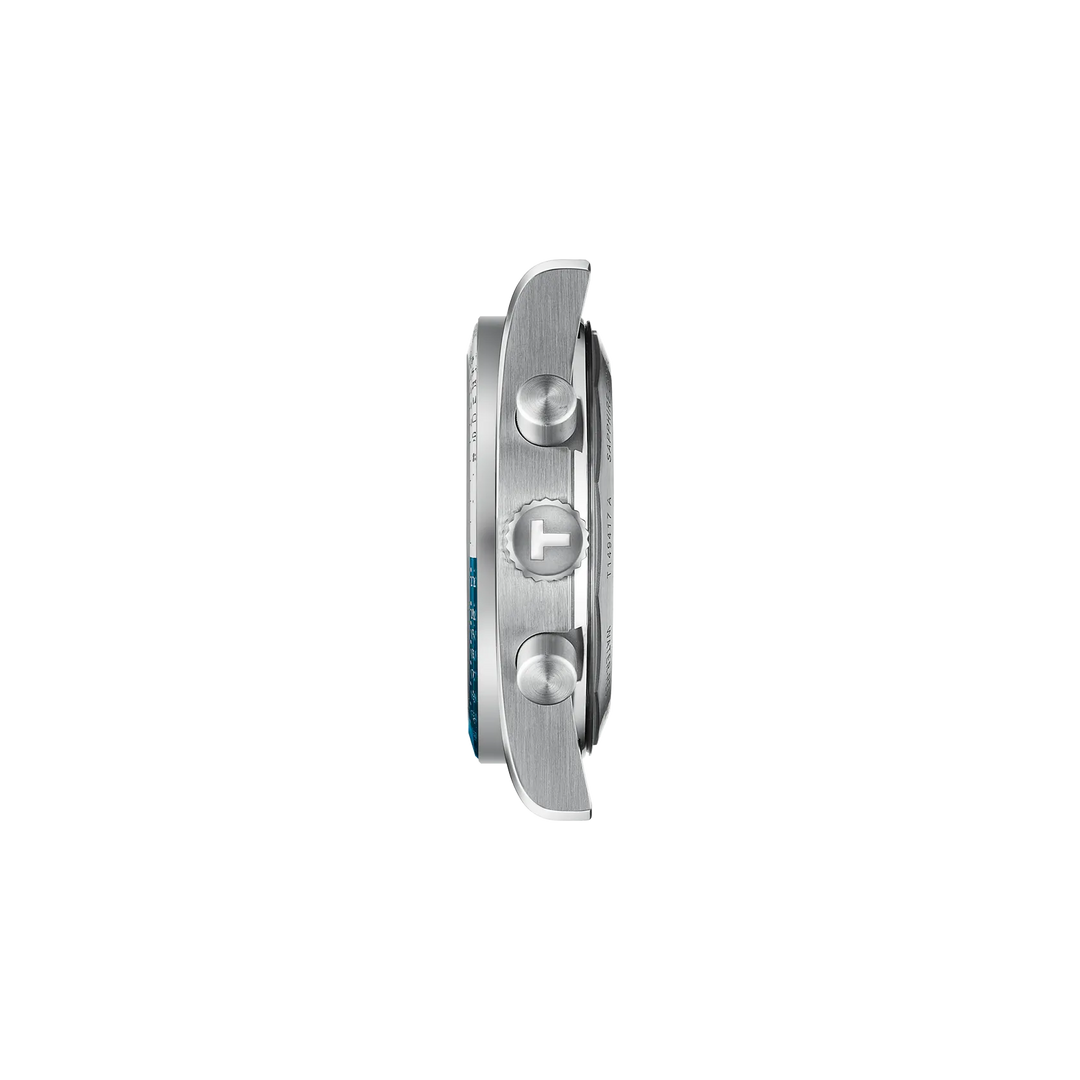 Profile view of the watch case Tissot PR516 40mm, reference T149.417.11.041.00
