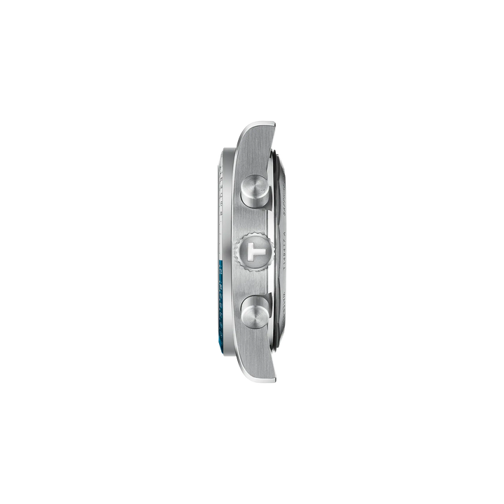 Profile view of the watch case Tissot PR516 40mm, reference T149.417.11.041.00