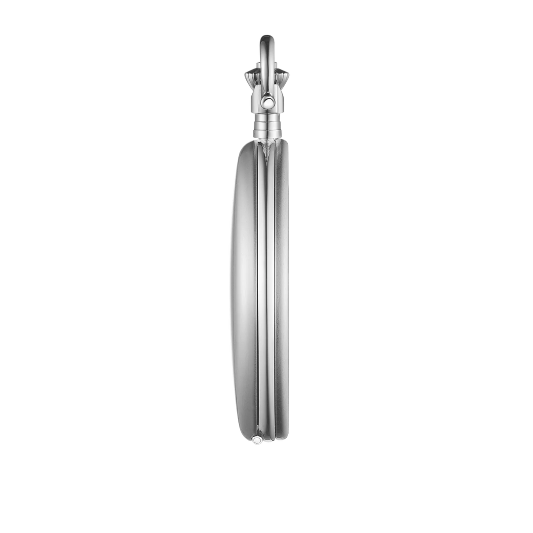Profile view of the watch case Tissot Savonnette 48.5mm, reference T862.410.19.042.00