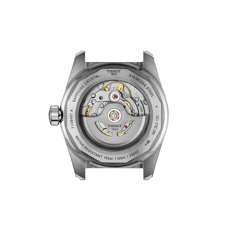 Back view of the watch case Tissot PR516 38mm, reference T149.407.11.041.00