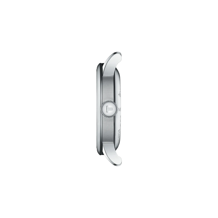Profile view of the watch case Tissot Le Locle 39.3mm, reference T006.407.16.033.00