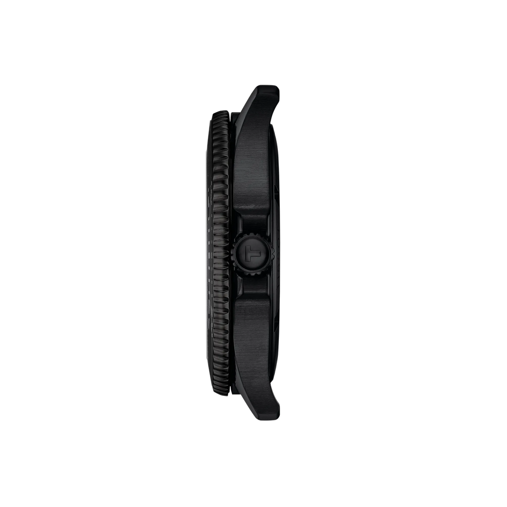 Profile view of the watch case Tissot Seastar 1000 40mm, reference T120.410.33.051.00
