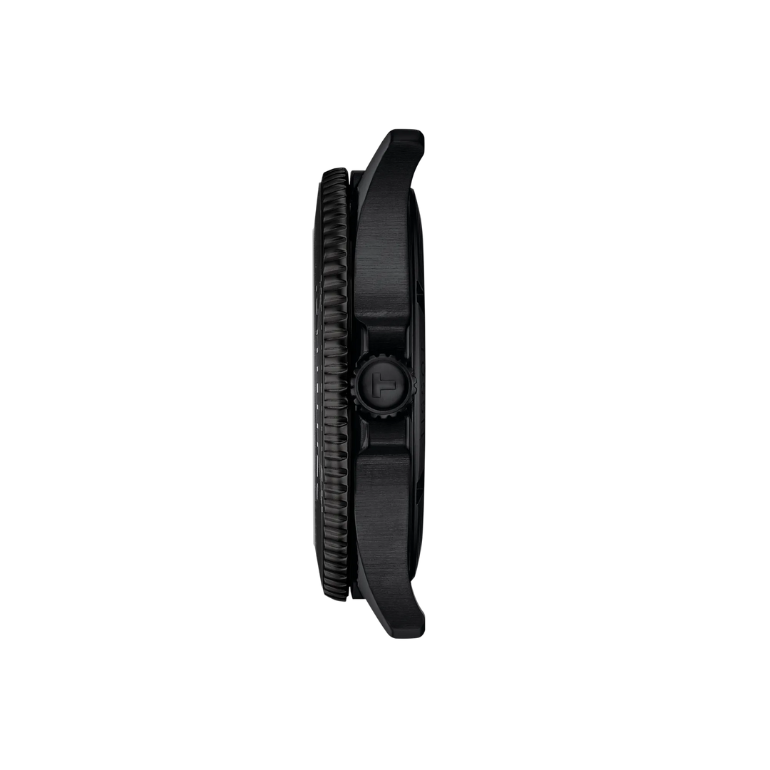 Profile view of the watch case Tissot Seastar 1000 40mm, reference T120.410.33.051.00