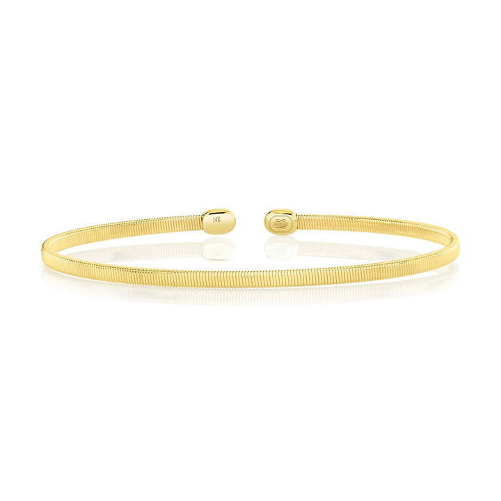 Shy Creation 14K Yellow Gold 2.5MM Bangle B22001133GOV2ZS