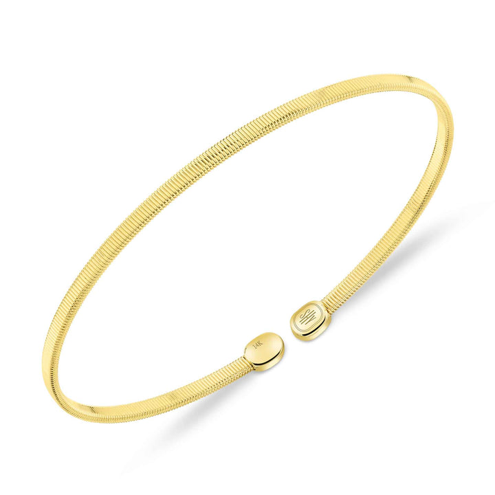 Shy Creation 14K Yellow Gold 2.5MM Bangle B22001133GOV2ZS