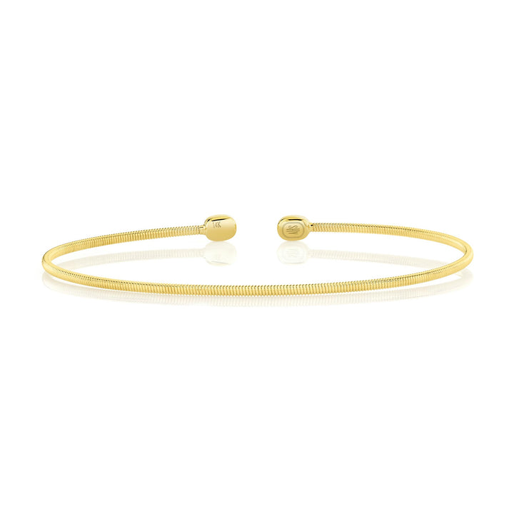 Shy Creation 14K Yellow Gold 1.5MM Bangle B22001133GOZS