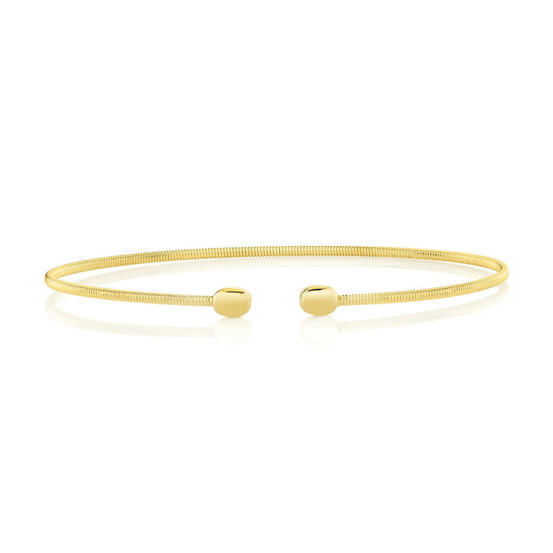 Shy Creation 14K Yellow Gold 1.5MM Bangle B22001133GOZS