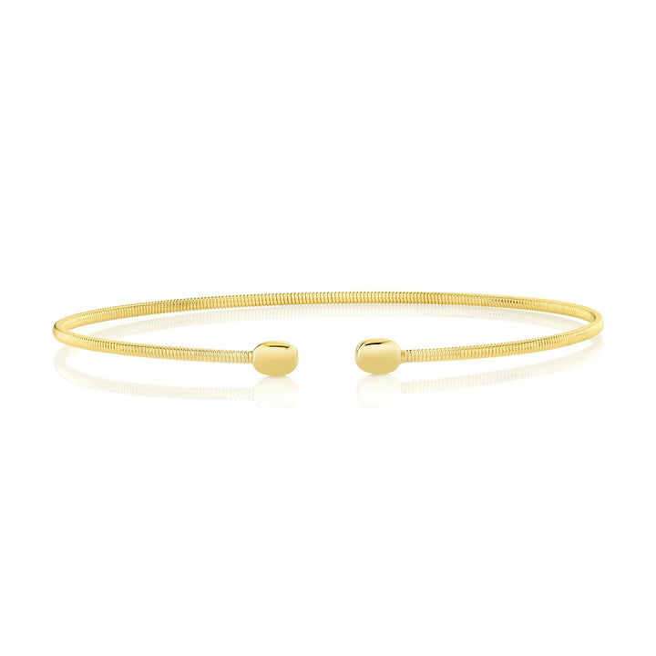 Shy Creation 14K Yellow Gold 1.5MM Bangle B22001133GOZS