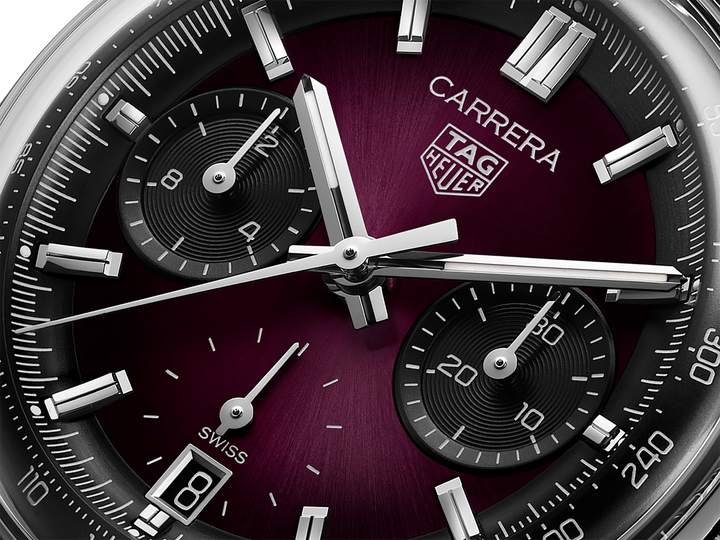 TAG Heuer Carrera Chronograph CBS2219.FC6607 dial detail