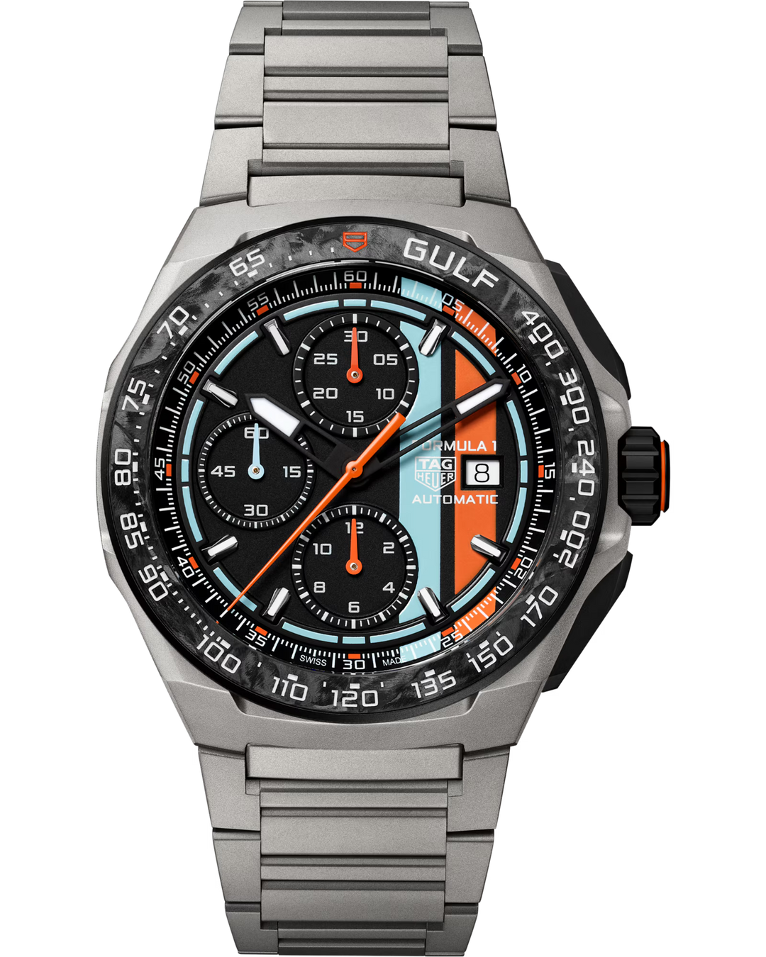 TAG Heuer Formula 1 Chronograph x Gulf 44 mm CBZ208B.BF0009 – product image 1
