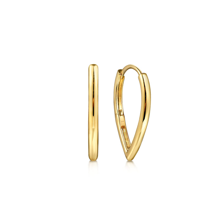 Gabriel & Co. 14K Yellow Gold Classic Hoop Earrings — front view — EG15169Y4JJJ