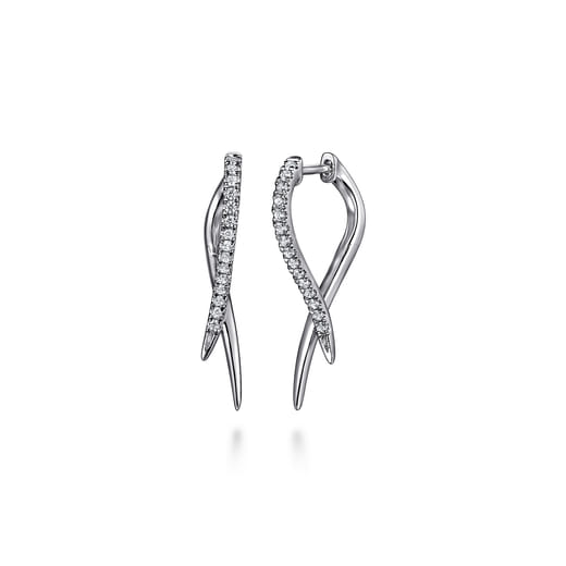 Gabriel & Co. 14K White Gold Diamond Spike Drop Earrings EG15327W45JJ